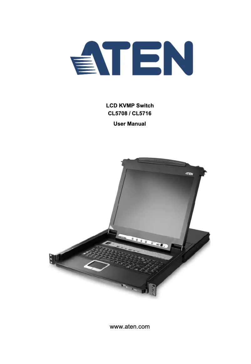 Page n°1 - Manuel utilisateur ATen CL5708