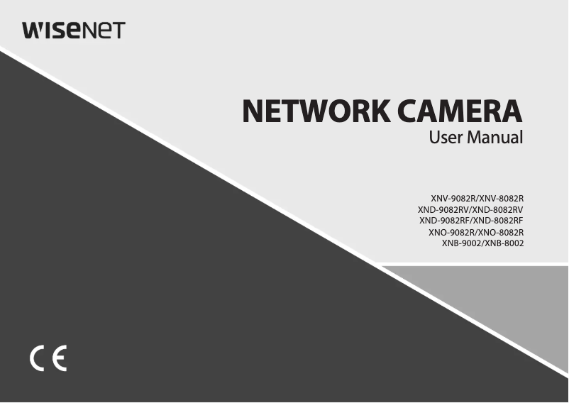 Page 1 de la notice Manuel utilisateur Wisenet XNV-9082R