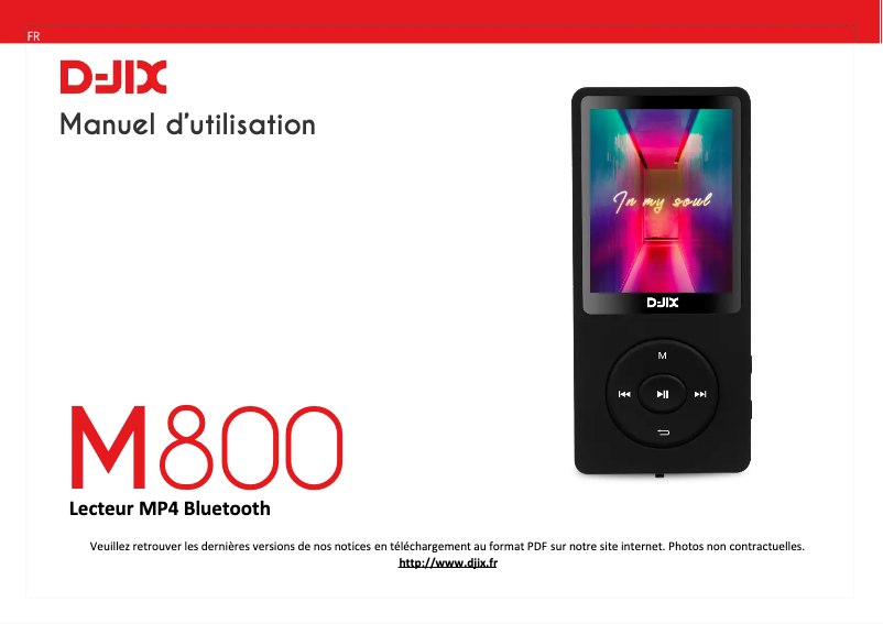 Página 1 del manual Manual de usuario D-Jix M800