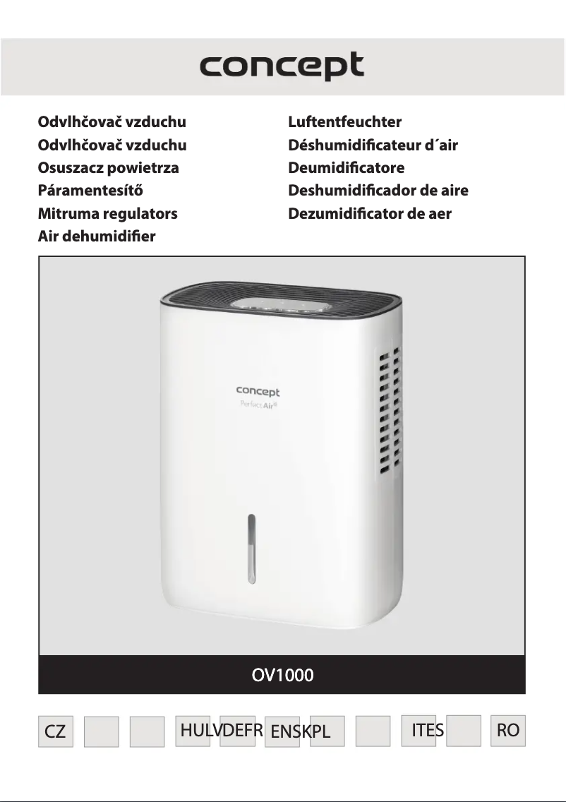 Page 1 de la notice Manuel utilisateur Concept OV1000