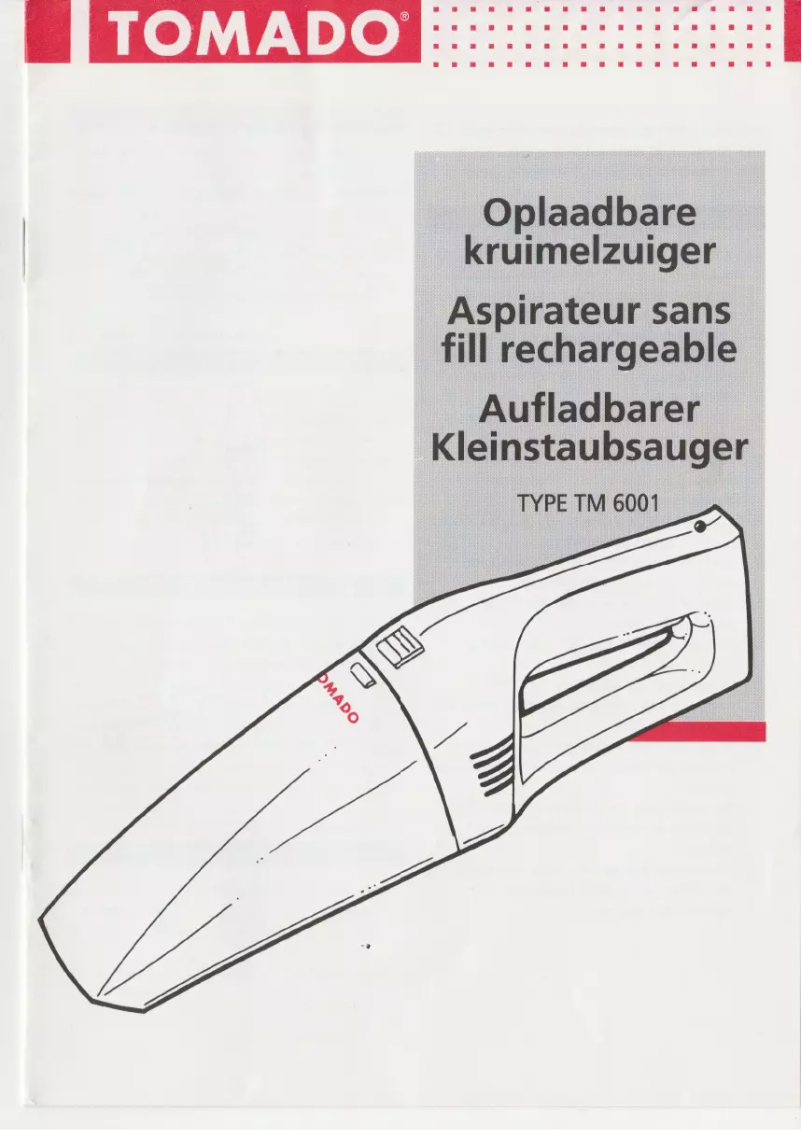 Page 1 de la notice Manuel utilisateur Tomado TM-6001