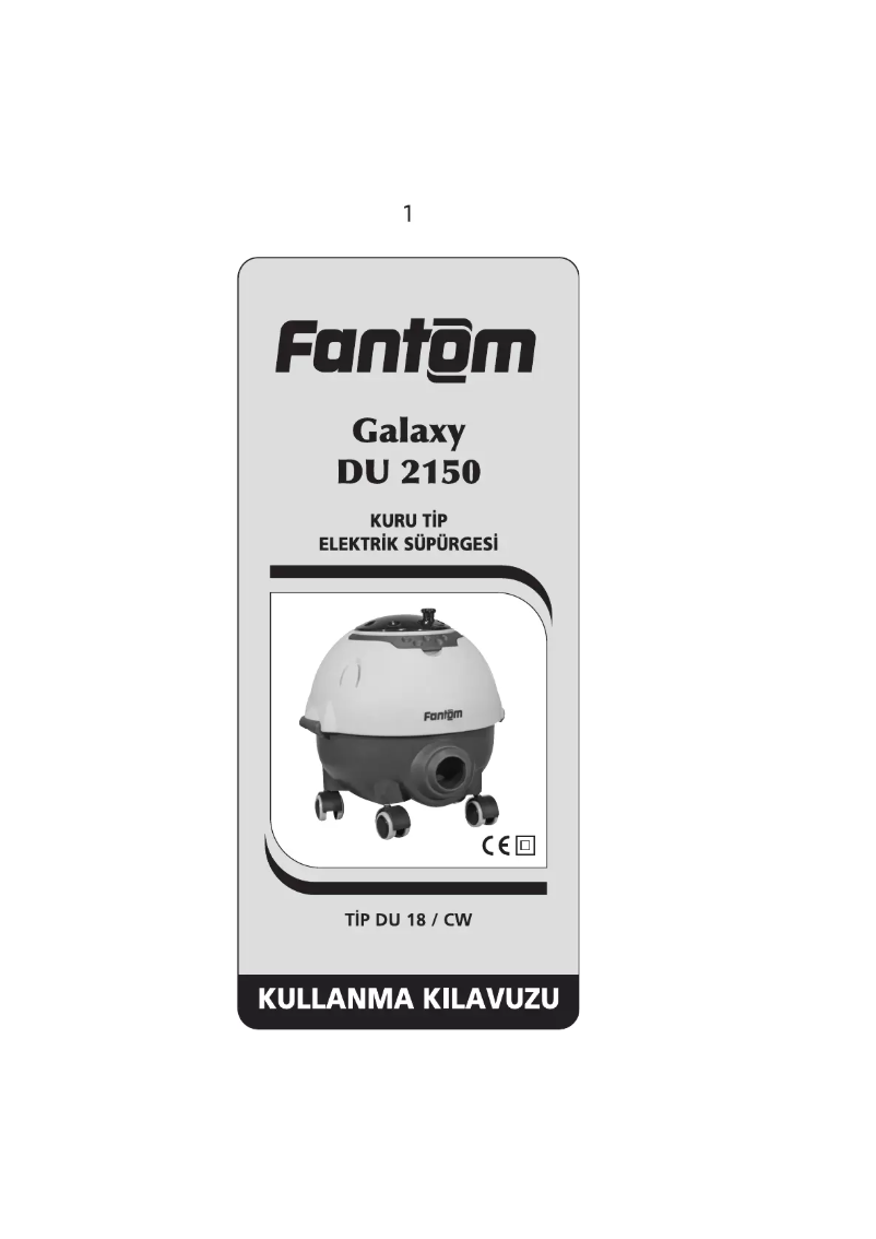 Page 1 de la notice Manuel utilisateur Fantom Galaxy DU 2150