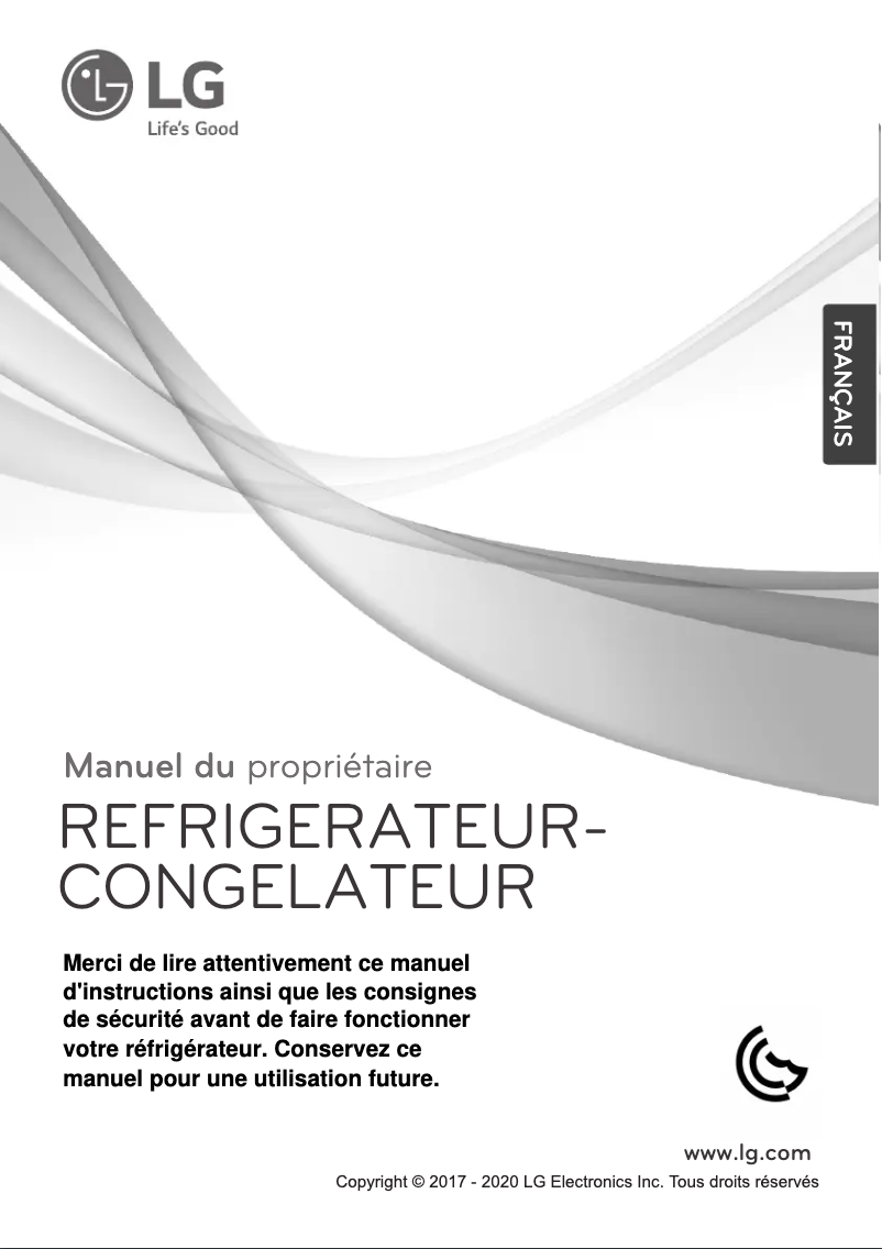 Page n°1 - Manuel utilisateur LG GN-C782HQCL