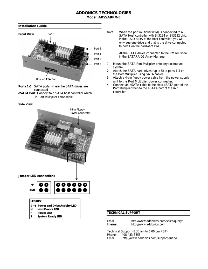 Imagen de la primera página del manual del dispositivo AD5SARPM-E