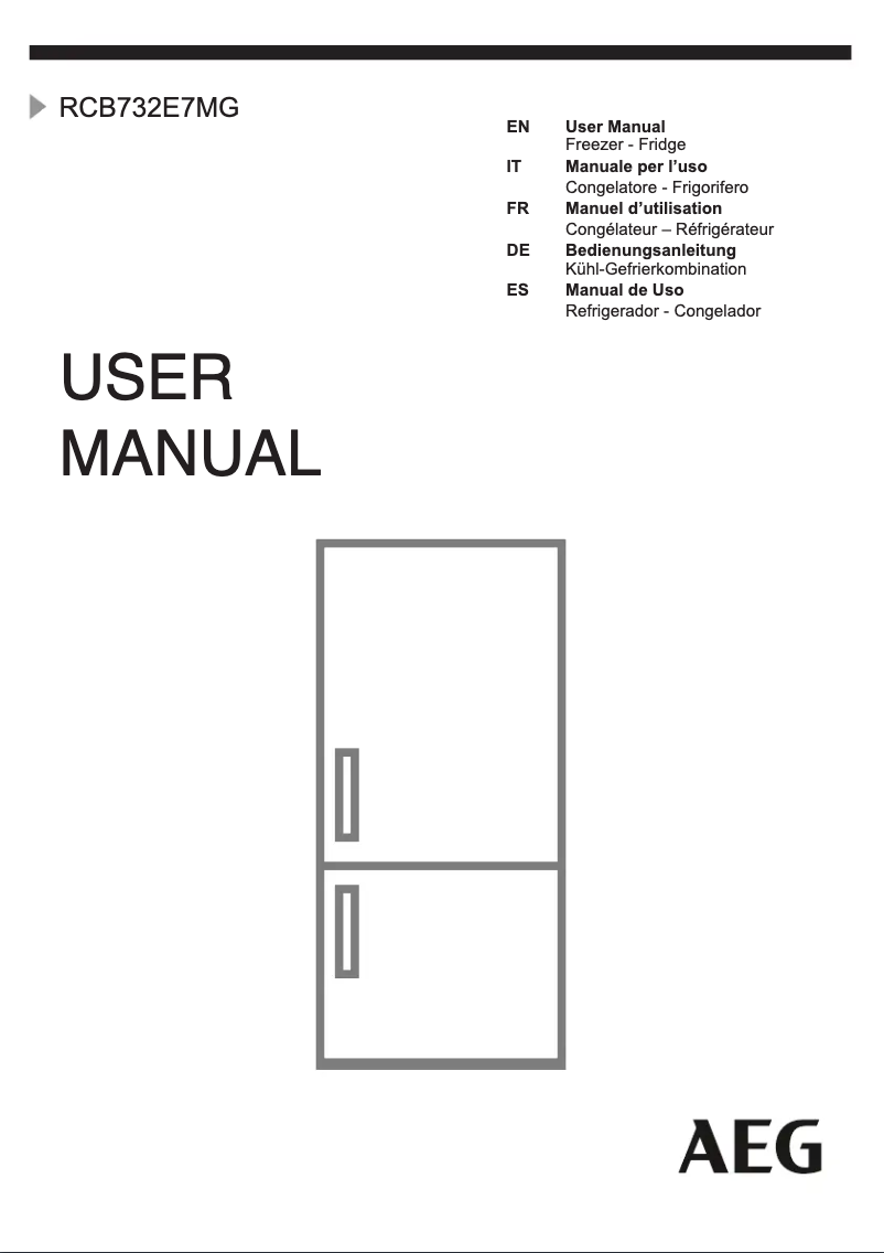 Página 1 del manual Manual de usuario AEG RCB732E7MG