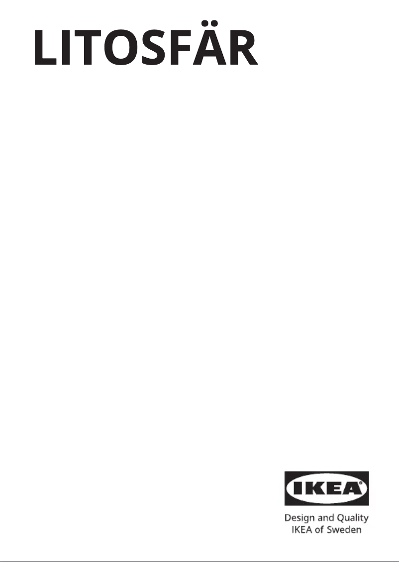 Page 1 de la notice Manuel utilisateur Ikea LITOSFÄR 605.466.96