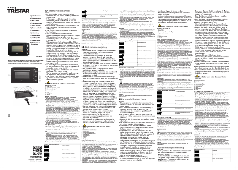 Image de la première page du manuel de l'appareil OV-3625