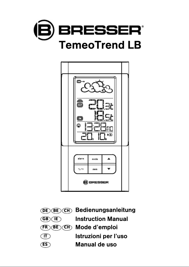Página 1 del manual Manual de usuario Bresser TemeoTrend LB