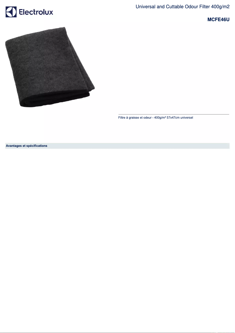 Image de la première page du manuel de l'appareil MCFE46U