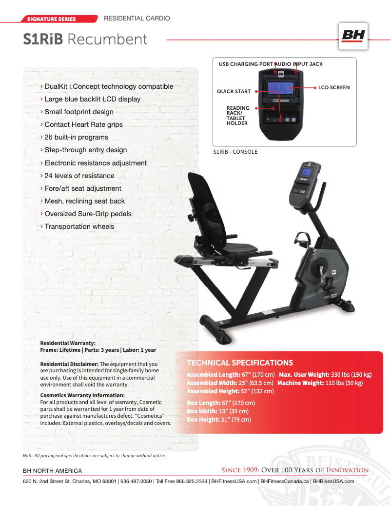 Image de la première page du manuel de l'appareil S1RiB