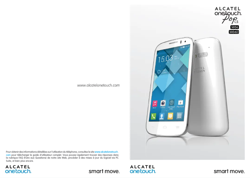 Page 1 de la notice Manuel utilisateur Alcatel One Touch 5036D