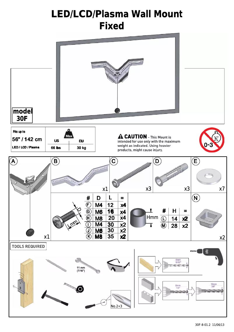 Image de la première page du manuel de l'appareil 30F