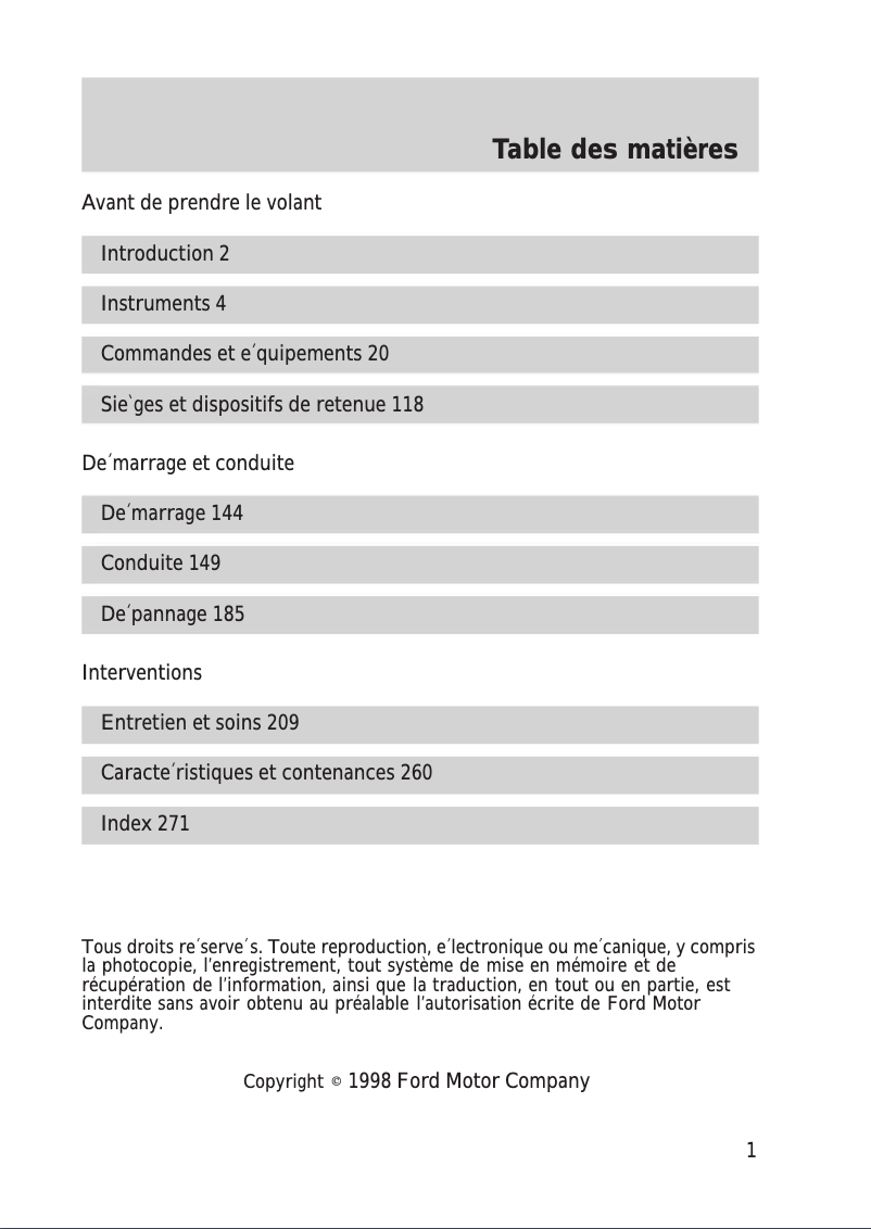 Image de la première page du manuel de l'appareil Explorer (1999)