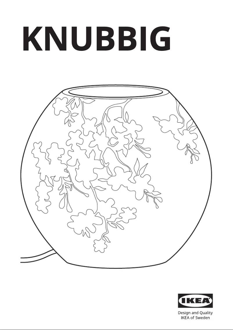 Image de la première page du manuel de l'appareil KNUBBIG 402.223.39