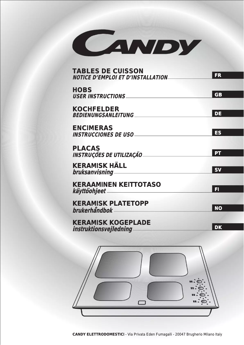Page n°1 - Manuel utilisateur Candy PVD 742/1 N