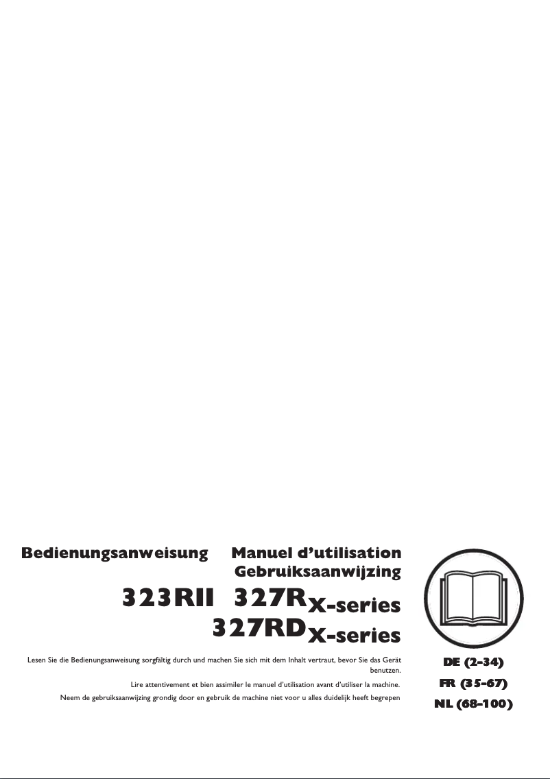 Página 1 del manual Manual de usuario Husqvarna 323RII