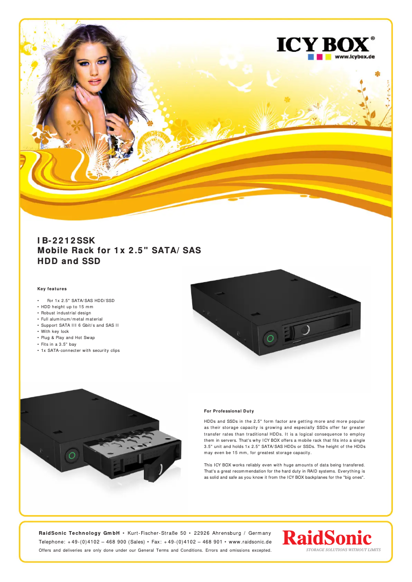 Image de la première page du manuel de l'appareil IB-2212SSK