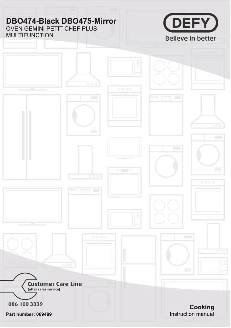 Image de la première page du manuel de l'appareil DBO474