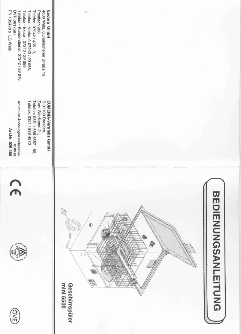 Page n°1 - Manuel utilisateur Eudora GS 5500 mini