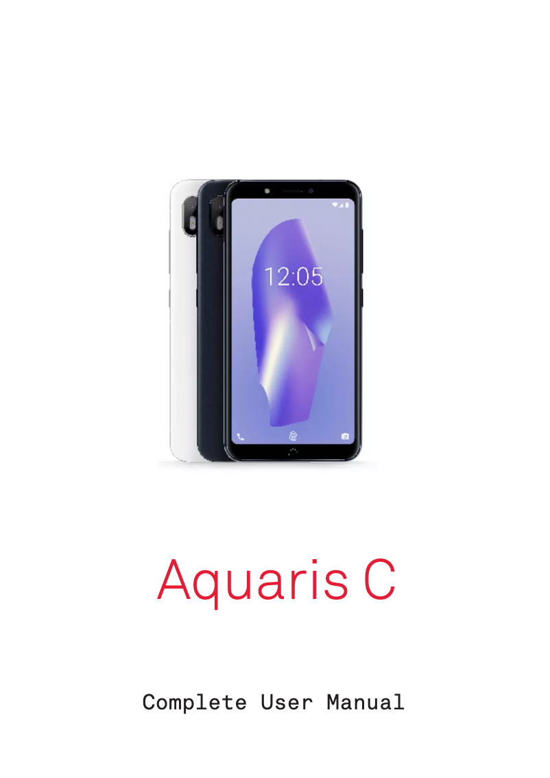 Page 1 de la notice Manuel utilisateur bq Aquaris C