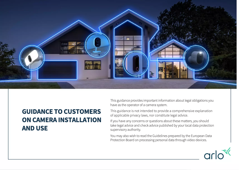 Page n°1 - Guide d'installation Arlo Video Doorbell