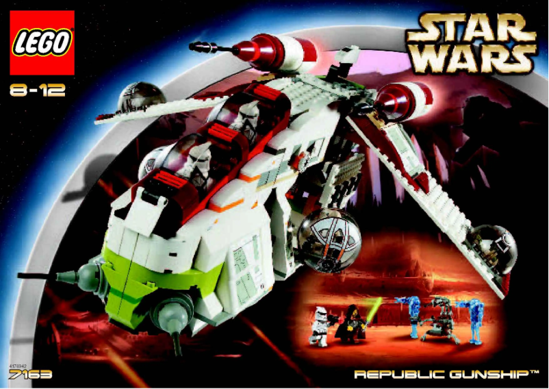Page n°1 - Manuel utilisateur Lego Republic Gunship (TM)