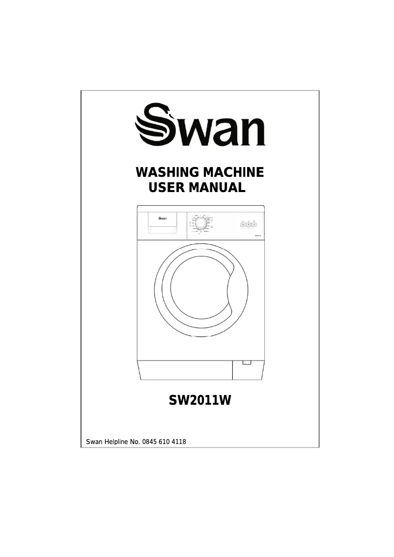 Página 1 del manual Manual de usuario Swan SW2011W