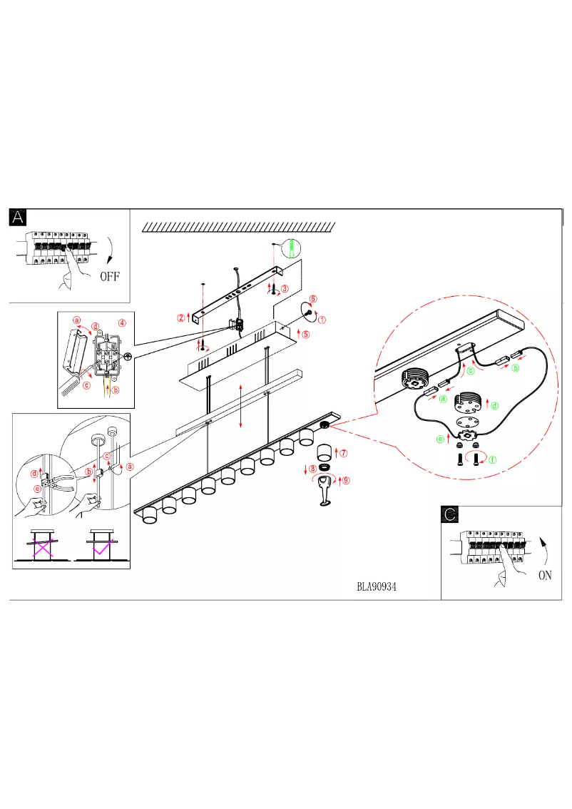 Page 1 de la notice Manuel utilisateur Eglo Pulsano