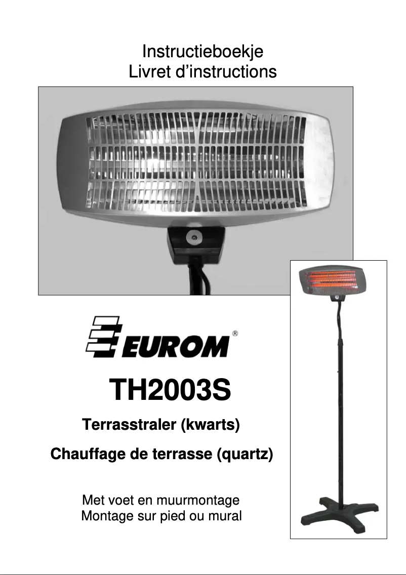 Página 1 del manual Manual de usuario Eurom TH2003S