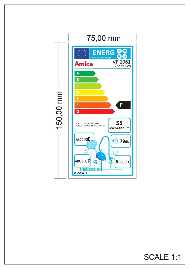 Page n°1 - Manuel utilisateur Amica Zonda Eco VP 1061