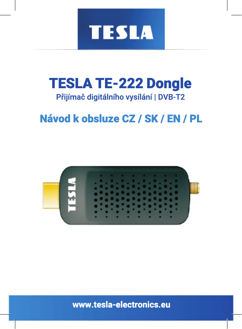 Image de la première page du manuel de l'appareil TE‒222