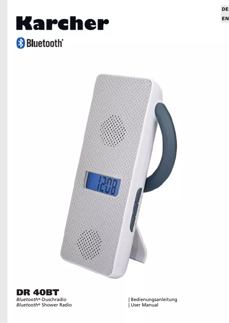 Image de la première page du manuel de l'appareil DR 40BT