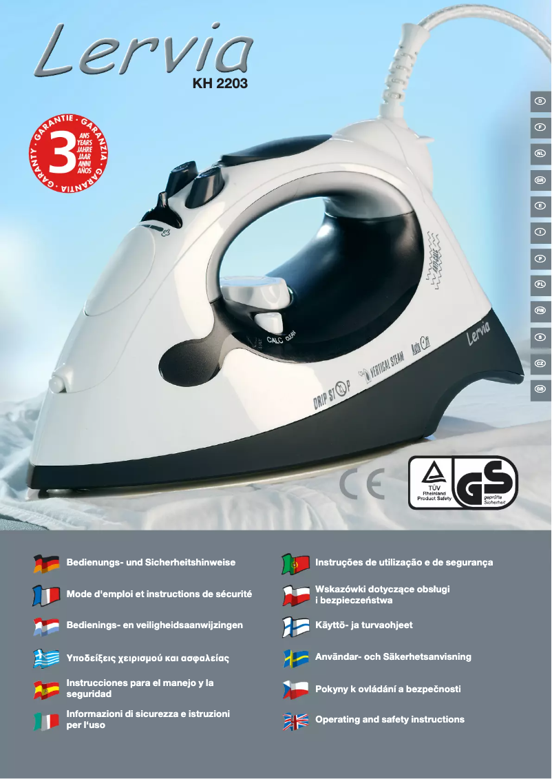 Page 1 de la notice Manuel utilisateur Lervia KH 2203