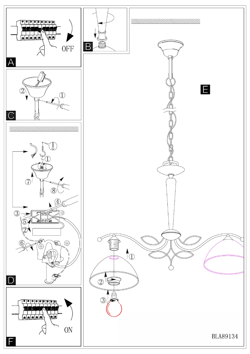 Page n°1 - Manuel utilisateur Eglo Beluga