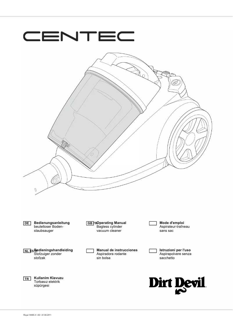Página 1 del manual Manual de usuario Dirt Devil M2828-0
