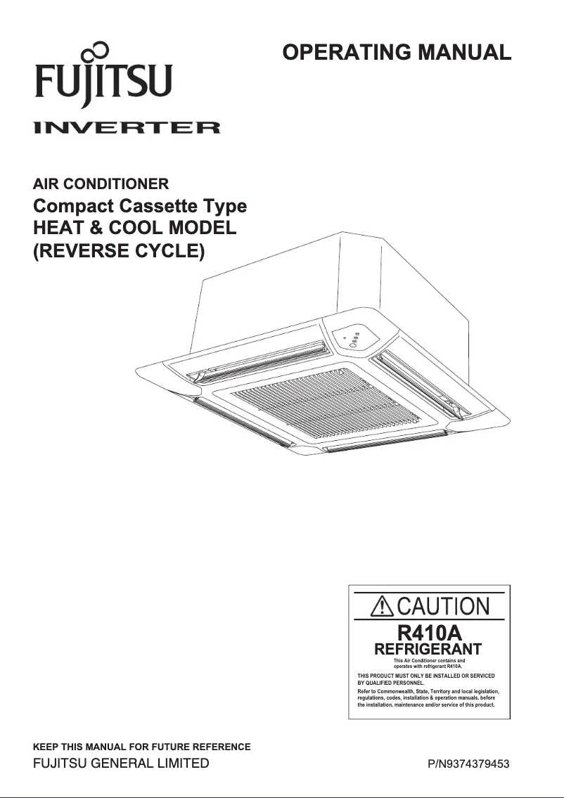 Page 1 de la notice Manuel utilisateur Fujitsu AUTG12LVLB