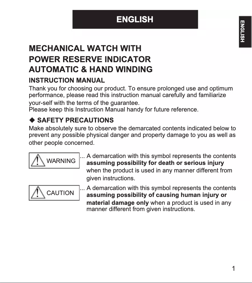 Page 1 de la notice Manuel utilisateur ORIENT Sports RE-AU0201E