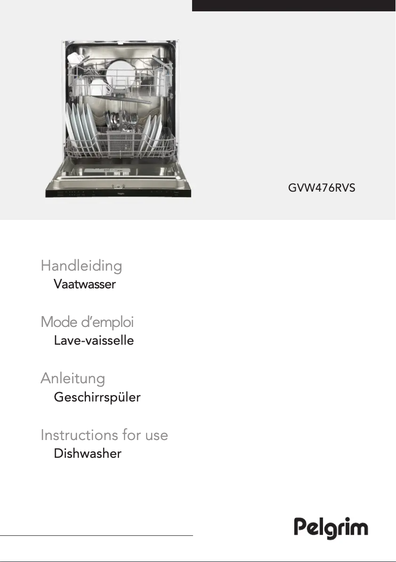 Image de la première page du manuel de l'appareil GVW476