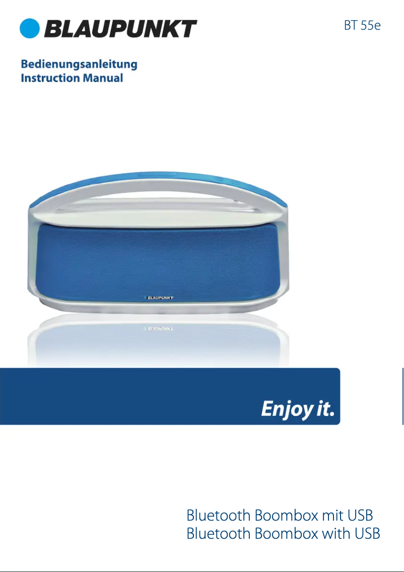 Page n°1 - Manuel utilisateur Blaupunkt BT 55e