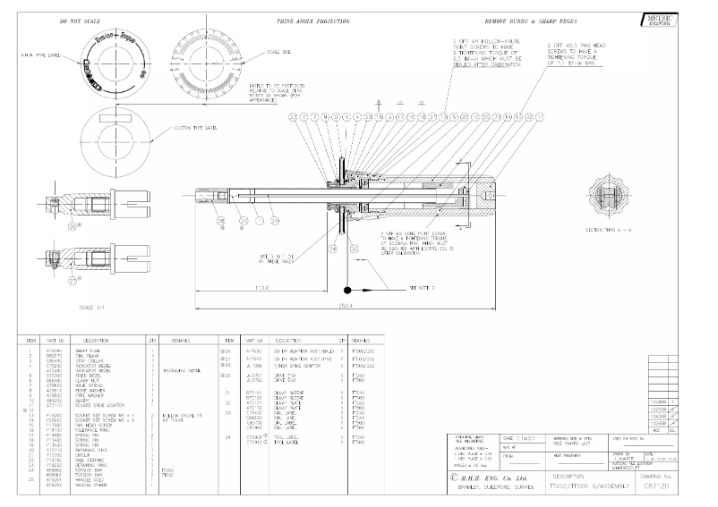 Page n°1 - Manuel utilisateur Gedore TT 50 FH
