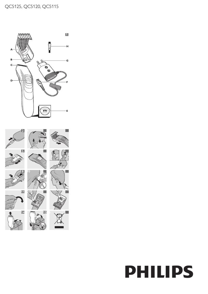 Page 1 de la notice Manuel utilisateur Philips Series 3000 QC5125