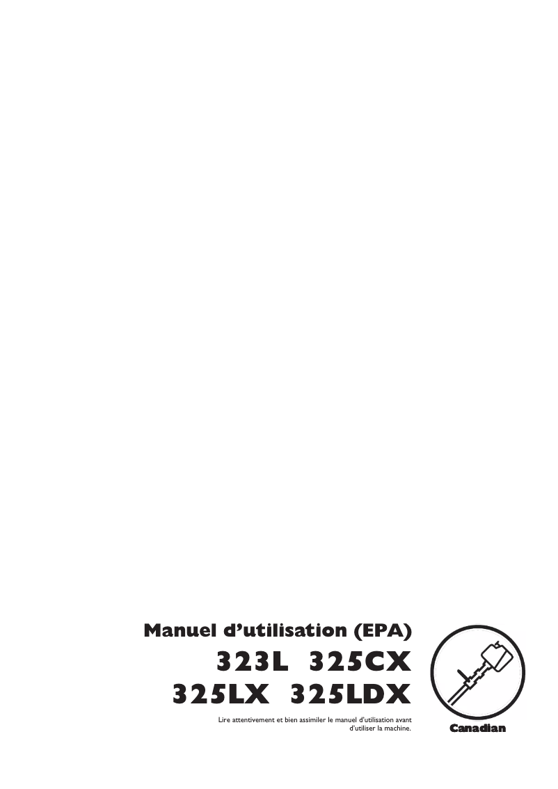 Page n°1 - Manuel utilisateur Husqvarna 323L