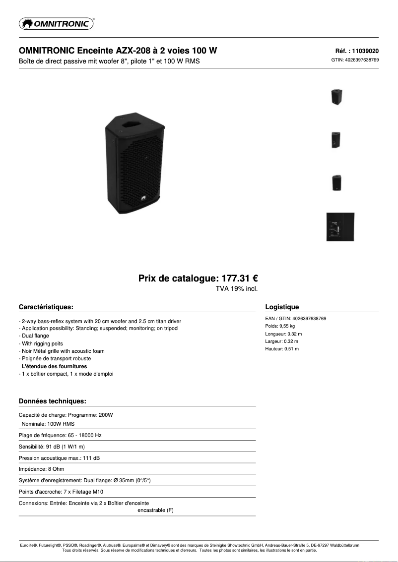 Image de la première page du manuel de l'appareil AZX-208