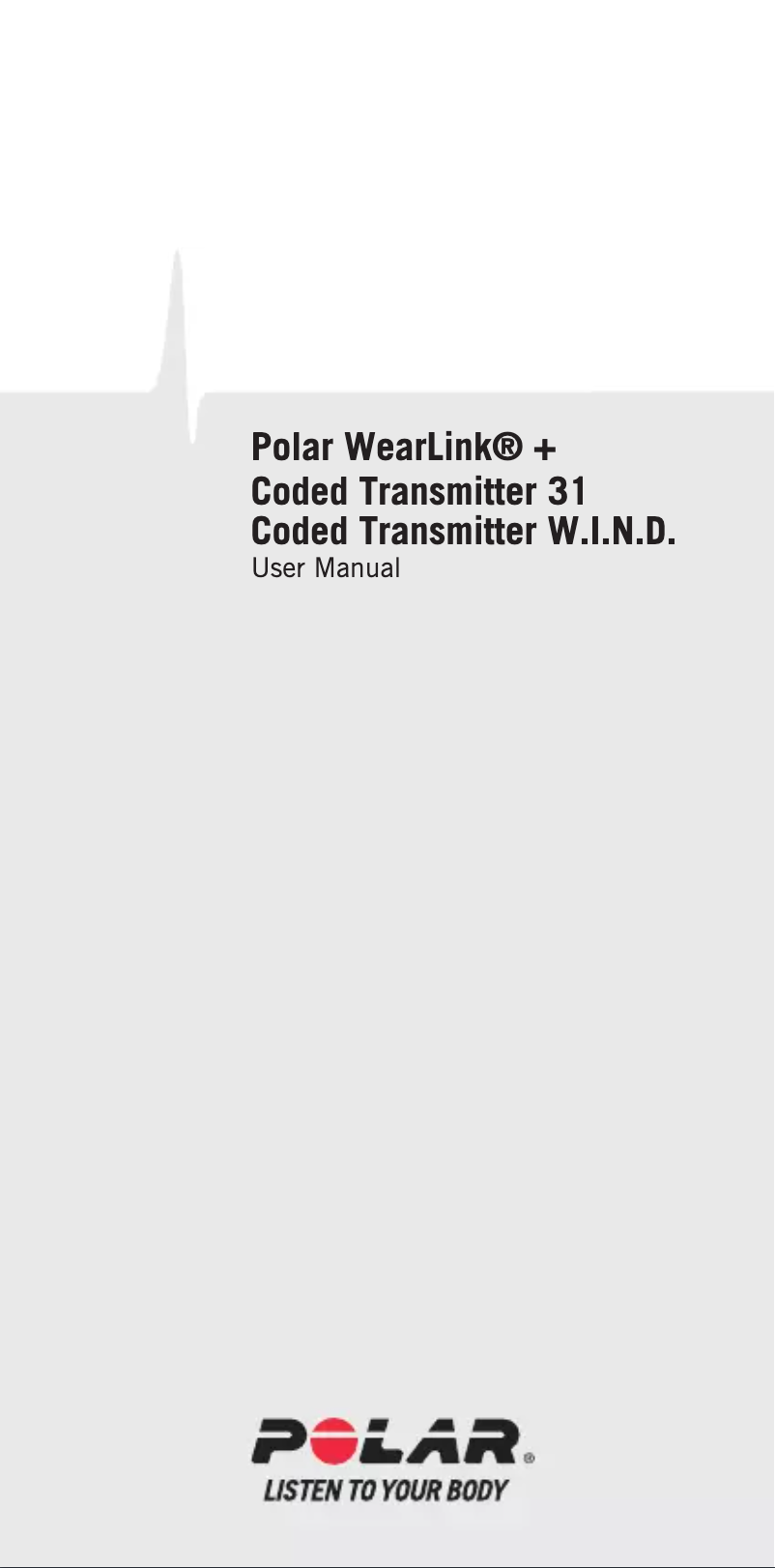 Page 1 de la notice Manuel utilisateur Polar WearLink + Coded Transmitter 31