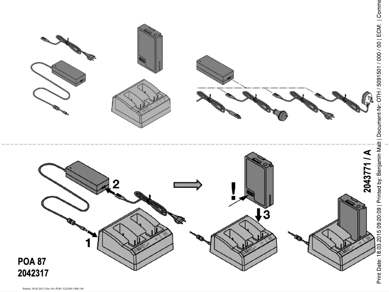 Page n°1 - Manuel utilisateur Hilti POA 87
