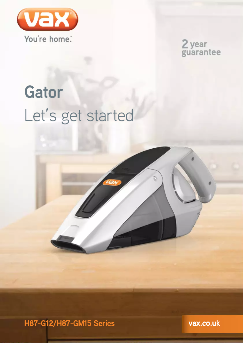 Image de la première page du manuel de l'appareil Gator H87-G12