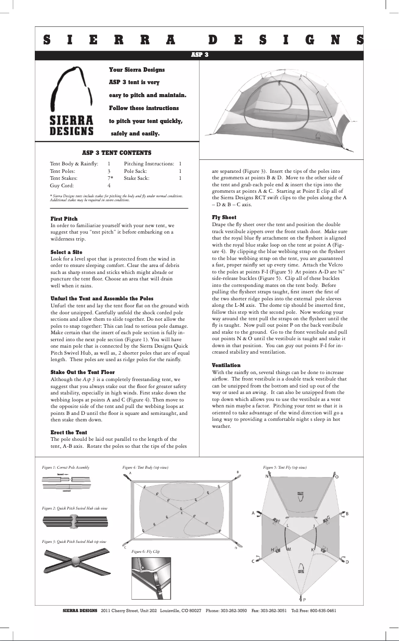 Imagen de la primera página del manual del dispositivo ASP 3