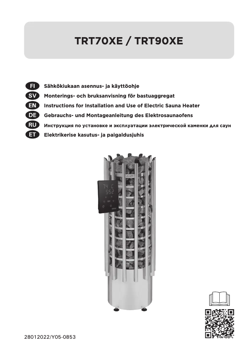 Page n°1 - Manuel utilisateur Harvia Glow TRT90XE HTRT904XE