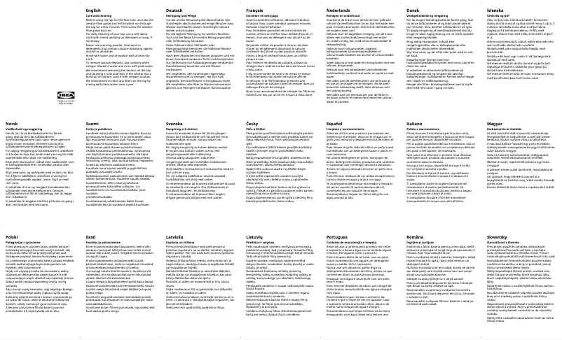 Page 1 de la notice Manuel utilisateur Ikea HAVSJÖN 605.176.27