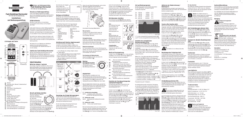 Page n°1 - Manuel utilisateur Brennenstuhl FHT 433